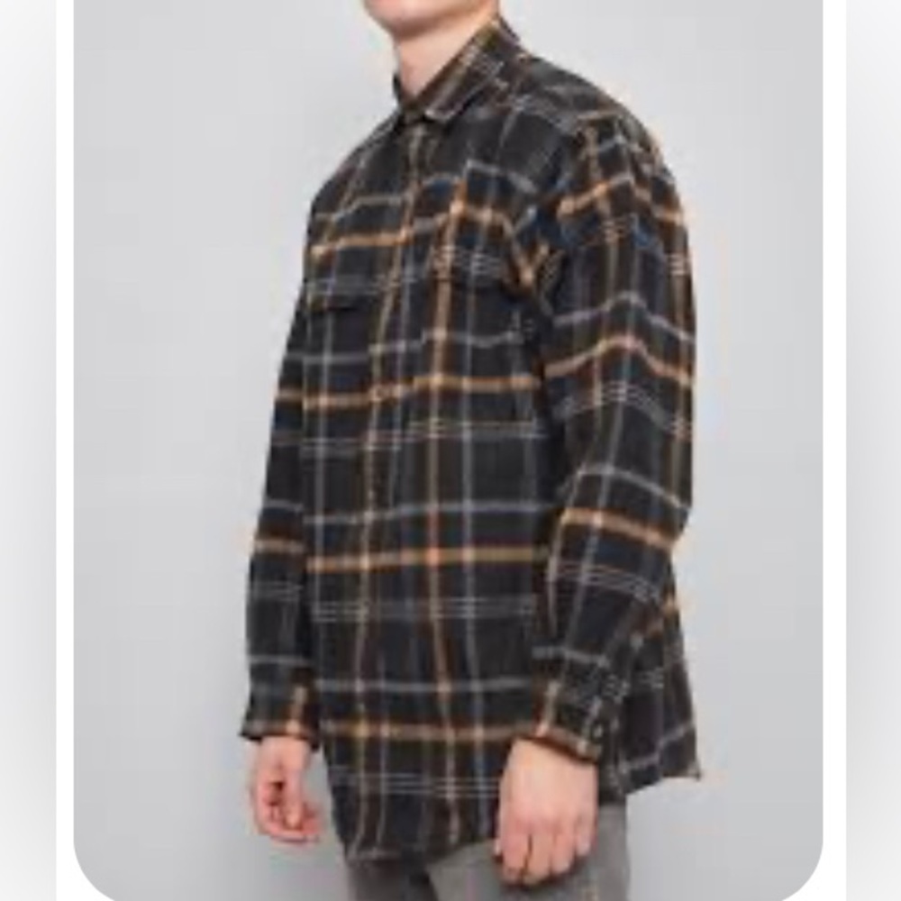 Flannel Button Down by Moose Creek Heavyweight Jacket XL Tall